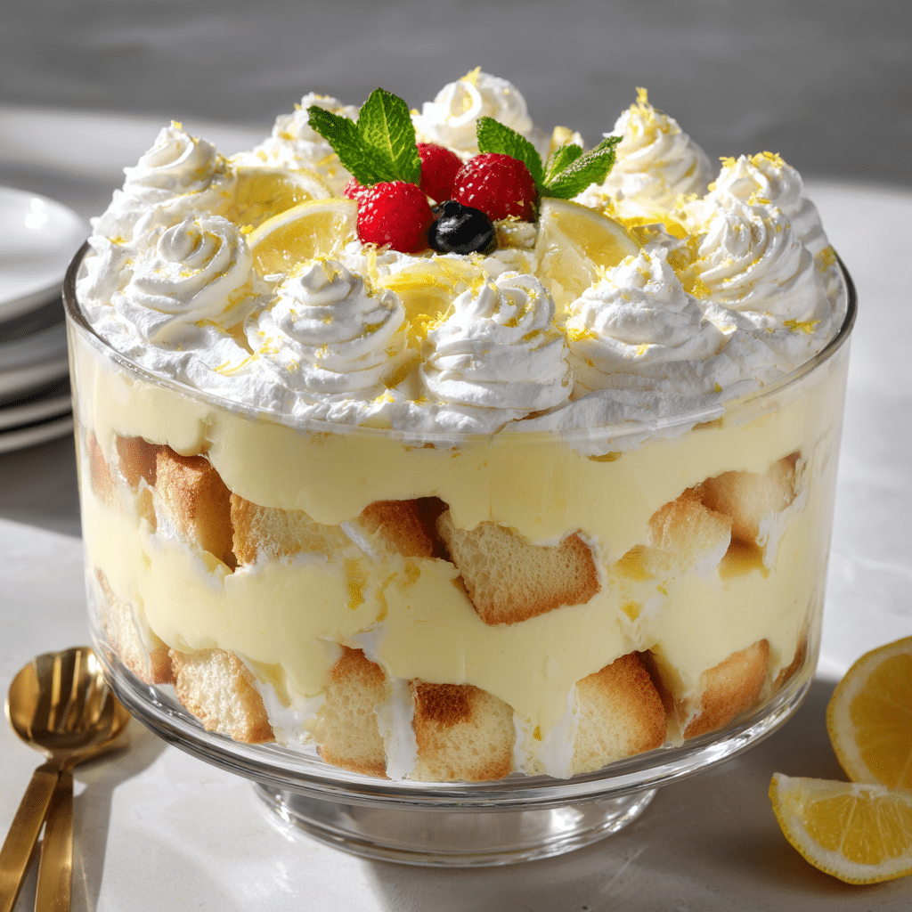 Lemon Cream Trifle Recipe - Recipe Image