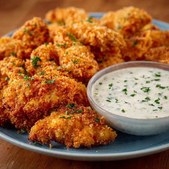 Crispy Chicken Tenders with Ranch Dip Recipe - Recipe Image