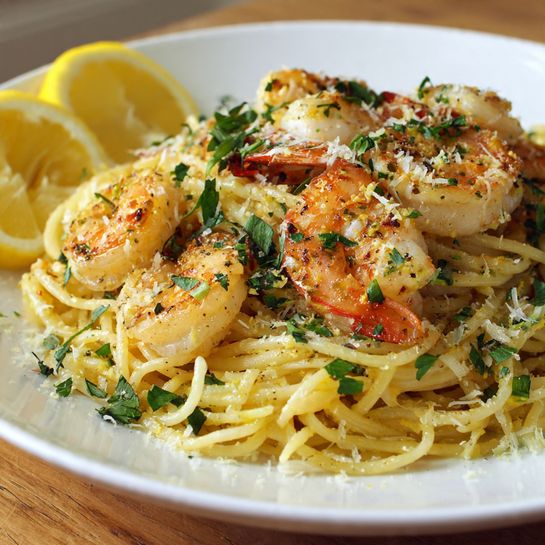 Butter Lemon Shrimp Pasta Recipe - Recipe Image