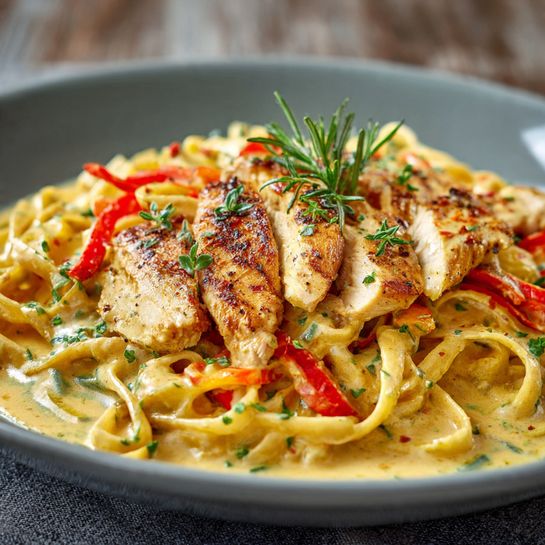 Creamy Cajun Chicken Pasta Recipe - Recipe Image