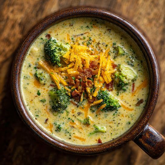 Creamy Broccoli Cheddar Soup Recipe - Recipe Image