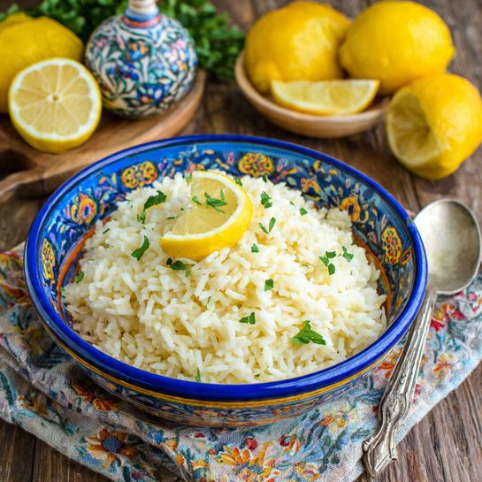 Greek Lemon Rice Recipe - Recipe Image