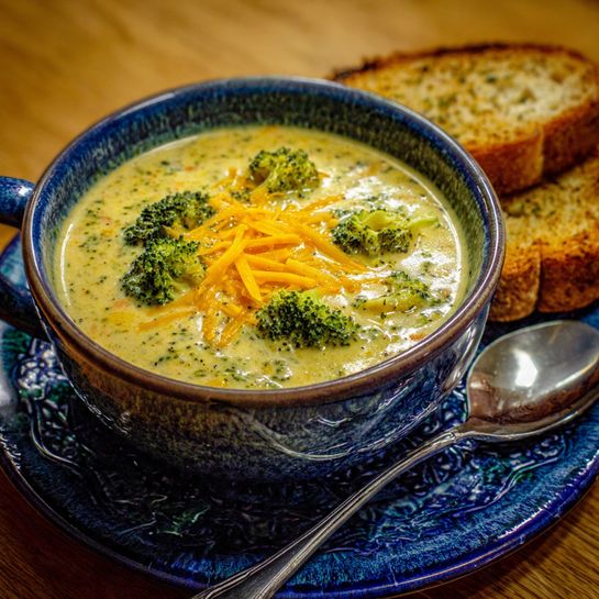 Creamy Broccoli Cheddar Soup Recipe - Recipe Image