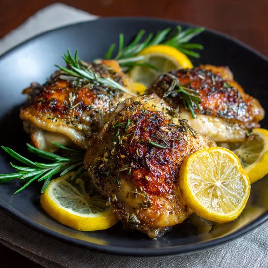 Lemon Herb Roasted Chicken Thighs Recipe