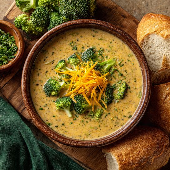 Creamy Broccoli Cheddar Soup Recipe