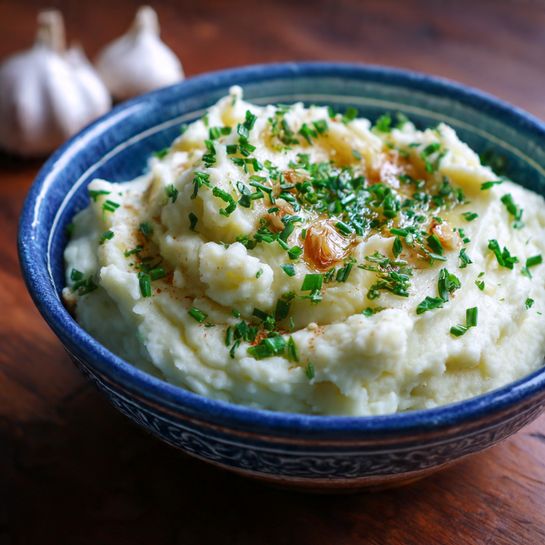 Roasted Garlic Mashed Potatoes Recipe - Recipe Image