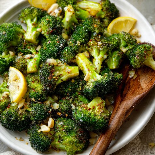 Lemon Garlic Roasted Broccoli Recipe - Recipe Image