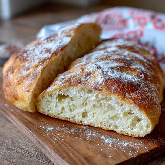 Easy Ciabatta Bread Recipe - Recipe Image