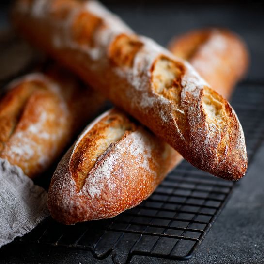 Crusty French Baguette Recipe - Recipe Image