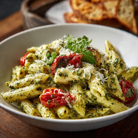 Creamy Pesto Penne Recipe - Recipe Image