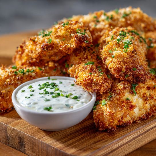 Crispy Chicken Tenders with Ranch Dip Recipe