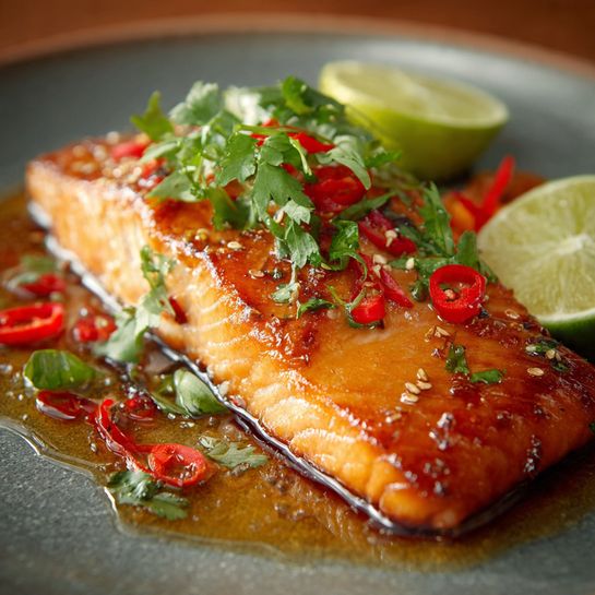 Honey Soy Glazed Salmon Recipe - Recipe Image