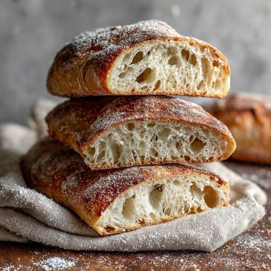 Easy Ciabatta Bread Recipe - Recipe Image