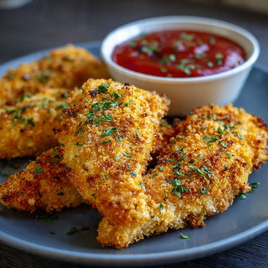 Crispy Baked Chicken Tenders Recipe - Recipe Image