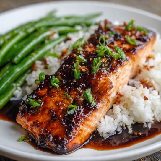 Honey Soy Glazed Salmon Recipe - Recipe Image