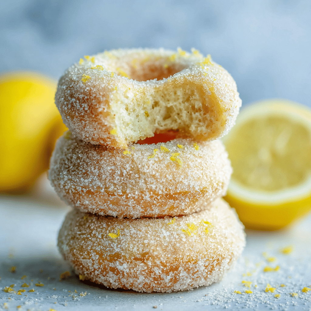 Lemon Sugar Baked Donuts Recipe