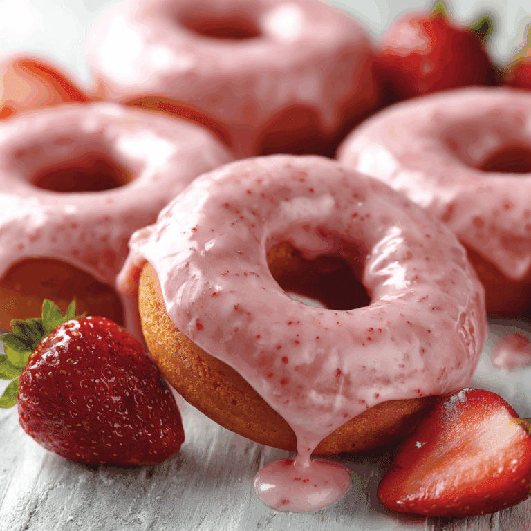 Strawberry Baked Donuts Recipe