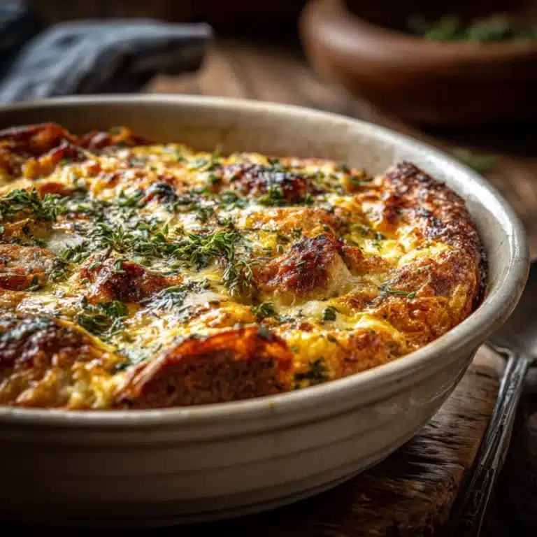 Cheesy Italian Egg Casserole Recipe