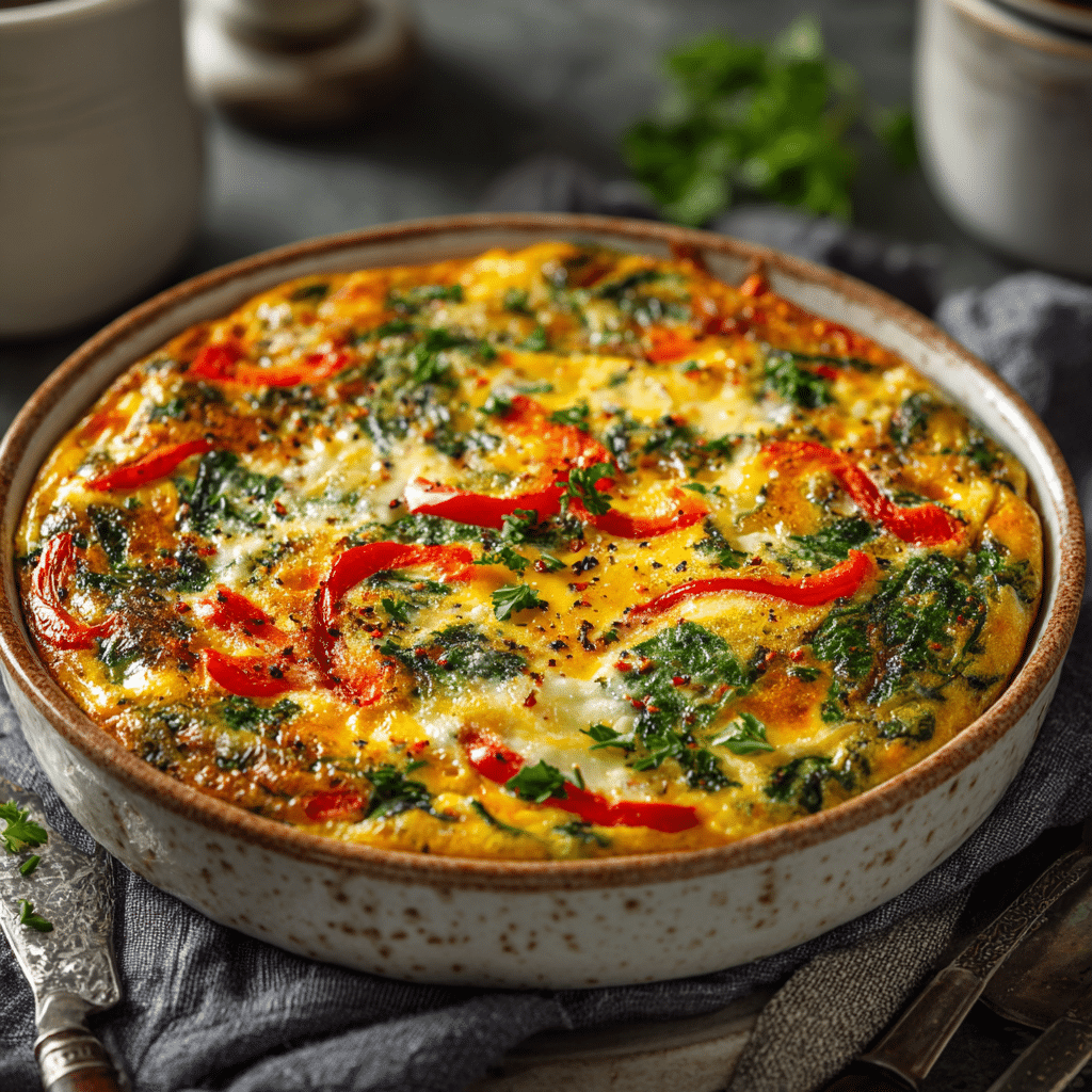 Crustless Vegetable Quiche Recipe