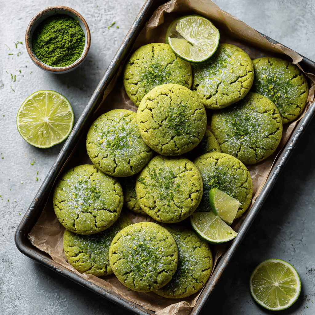 Lime Matcha Cookies Recipe
