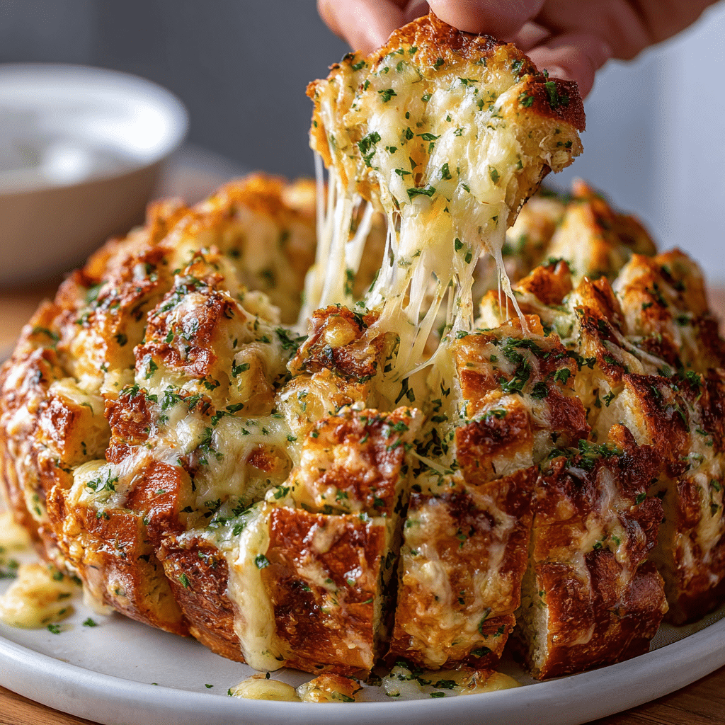 Cheesy Garlic Pull-Apart Bread Recipe