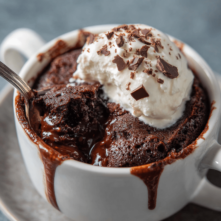 Triple Chocolate Mug Cake Recipe
