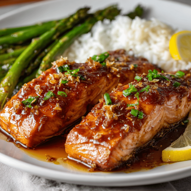 Honey Garlic Glazed Salmon Recipe