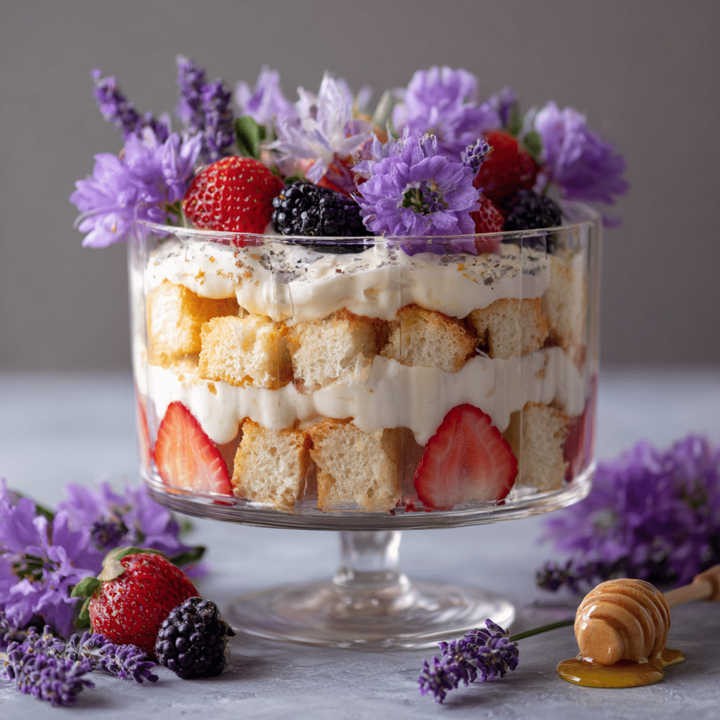 Delightful Lavender Honey Trifle Recipe - Recipe Image