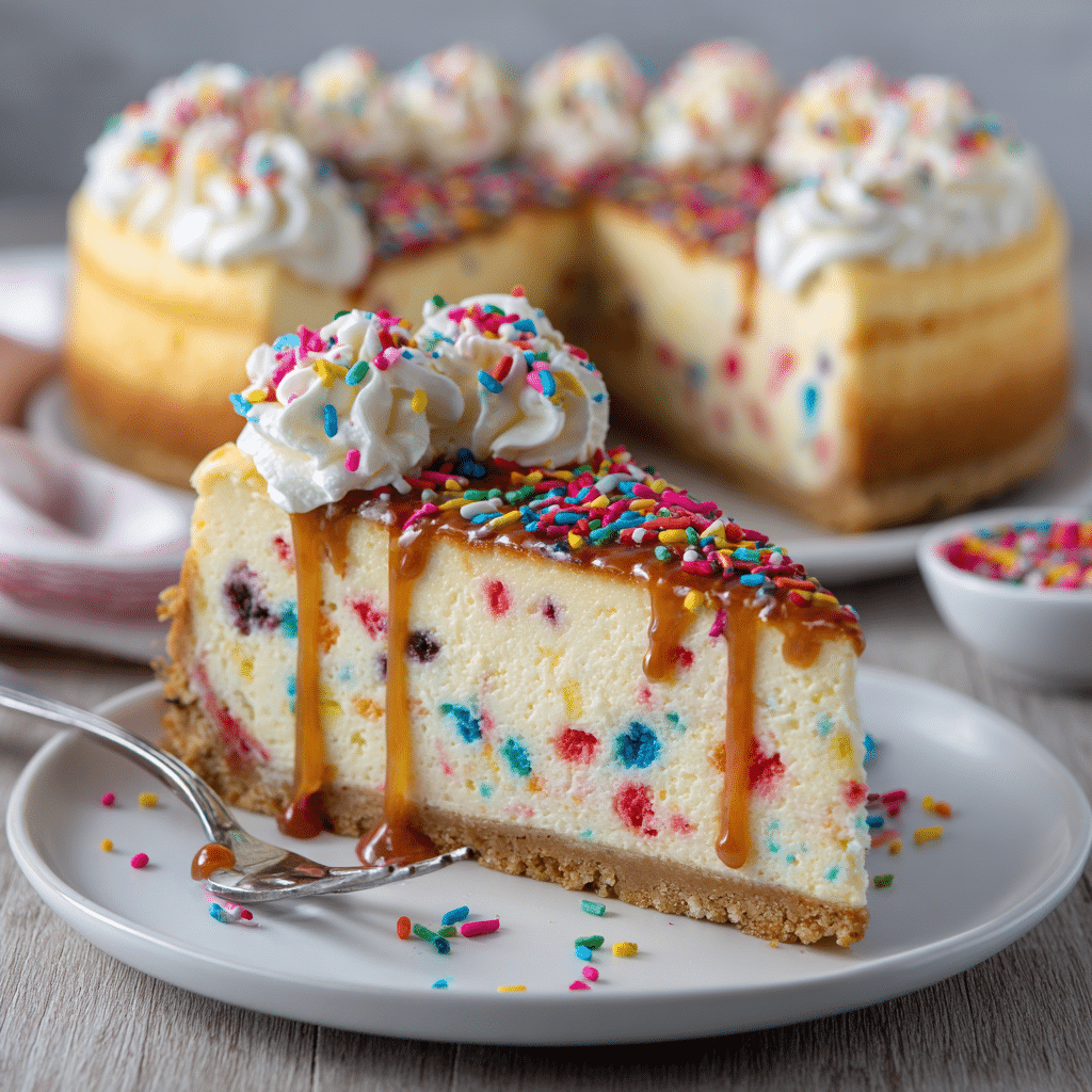 Birthday Cake Cheesecake Recipe - Recipe Image