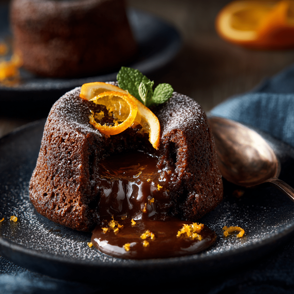 Molten Chocolate Lava Cakes with a Hint of Orange Recipe