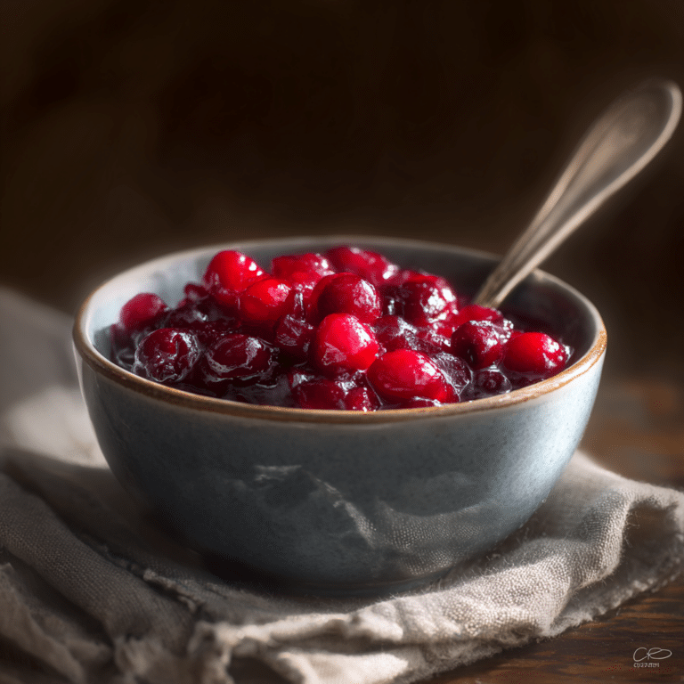 Quick Cranberry Sauce Recipe