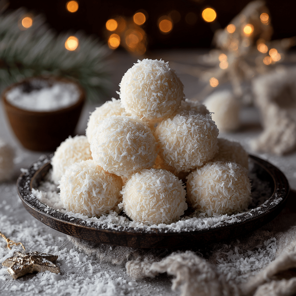 NO BAKE – Cream-Cheese Coconut Snowballs Recipe