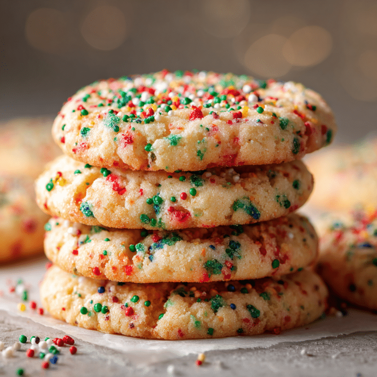 Melt-in-Your-Mouth Christmas Sprinkle Cookies Recipe