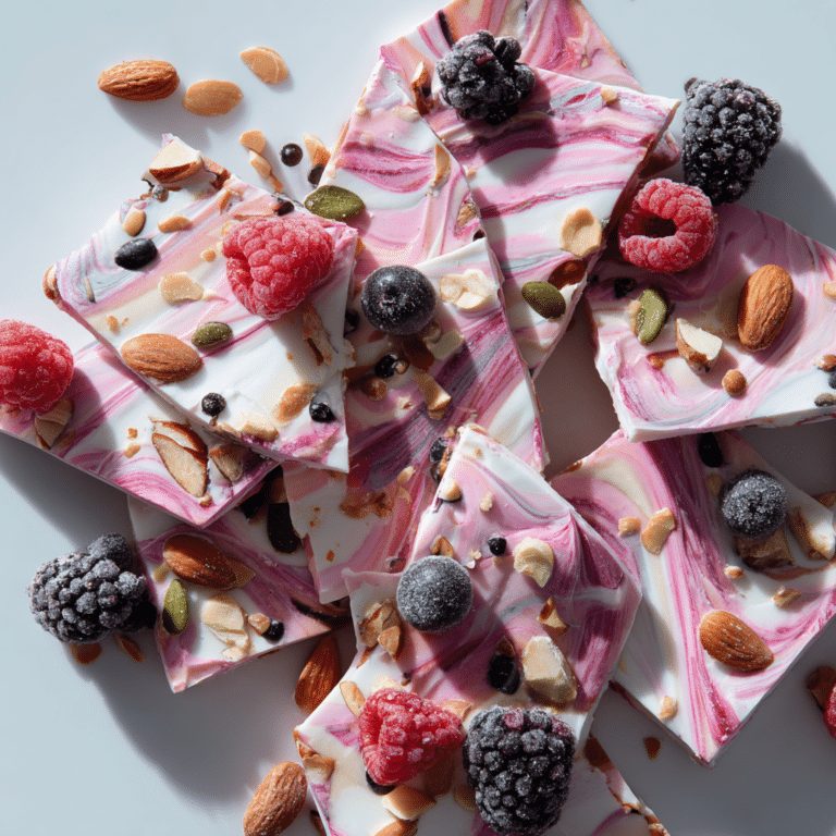 Frozen Yogurt Bark with Berries Recipe