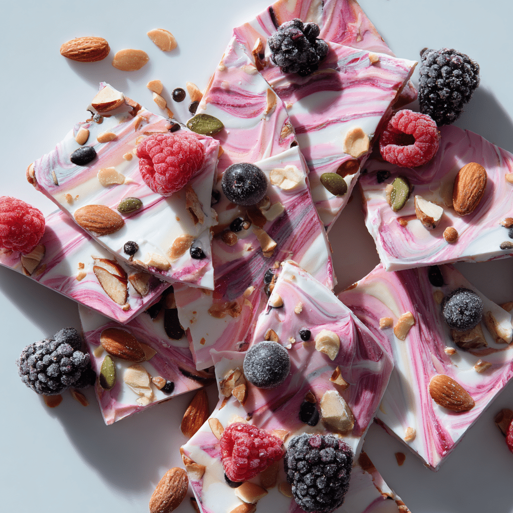 Frozen Yogurt Bark with Berries Recipe