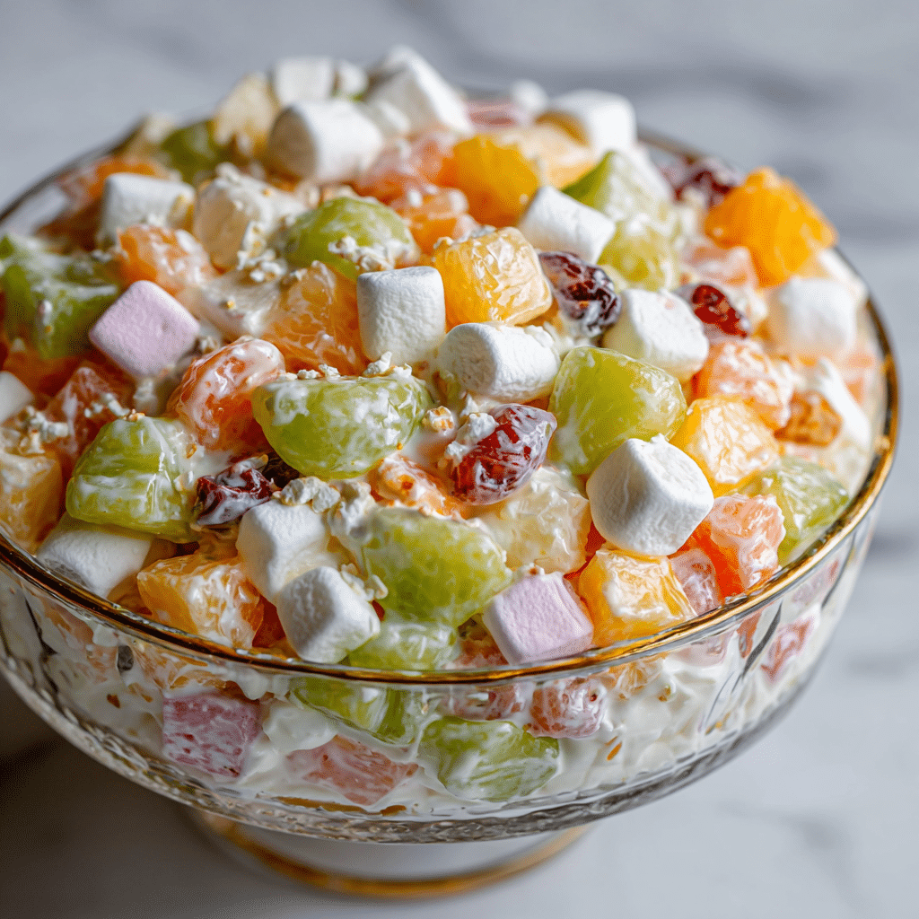 Ambrosia Salad Fruity Marshmallow Recipe