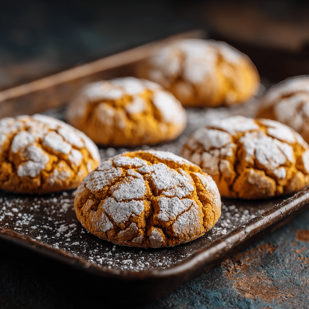 Pumpkin Crinkle Cookies Recipe