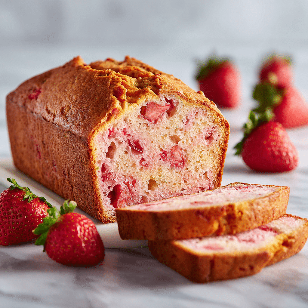 Moist Strawberry Bread (One Bowl) Recipe