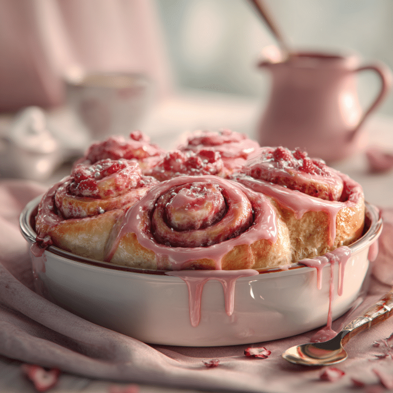 Most Amazing Strawberry Cinnamon Rolls Recipe