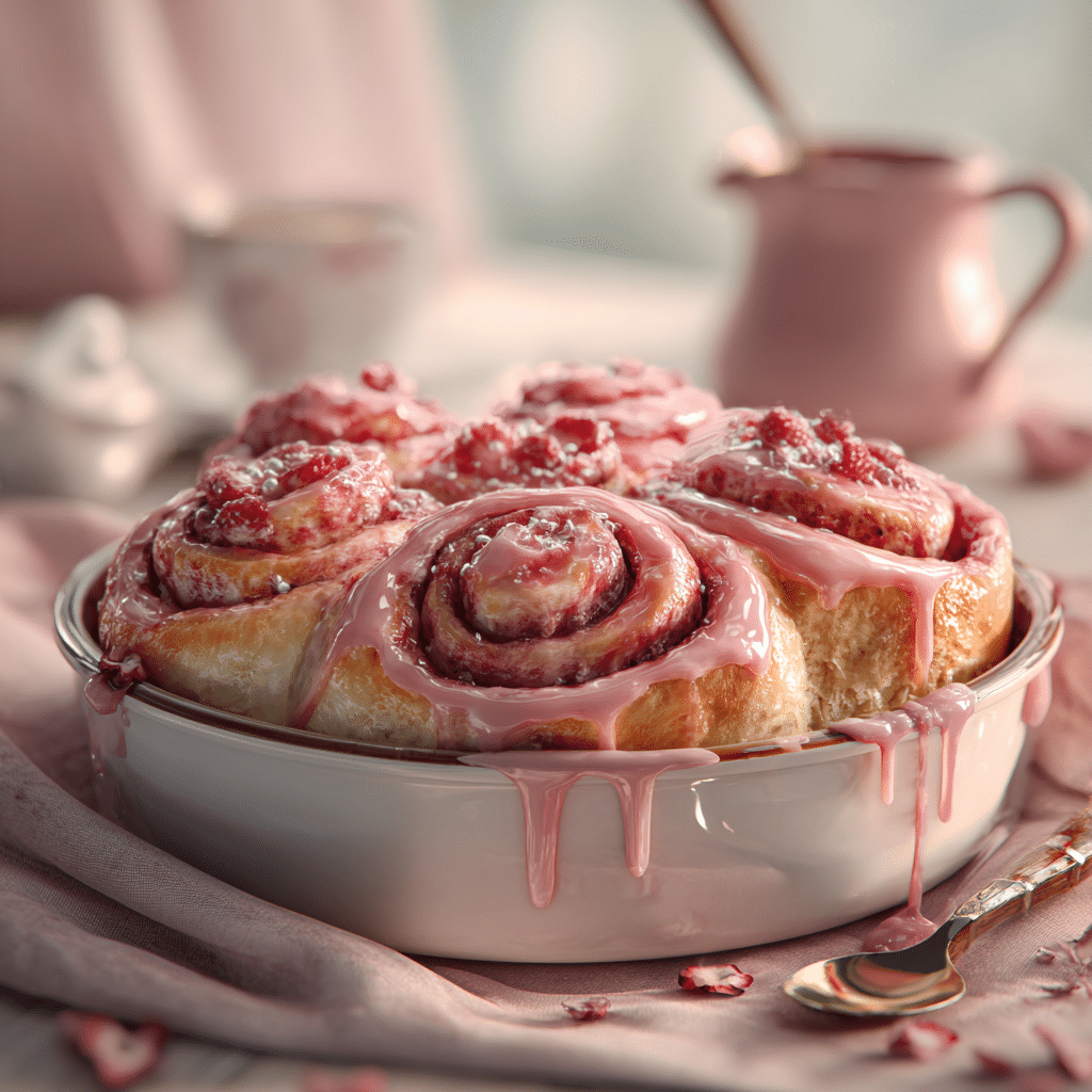 Most Amazing Strawberry Cinnamon Rolls Recipe