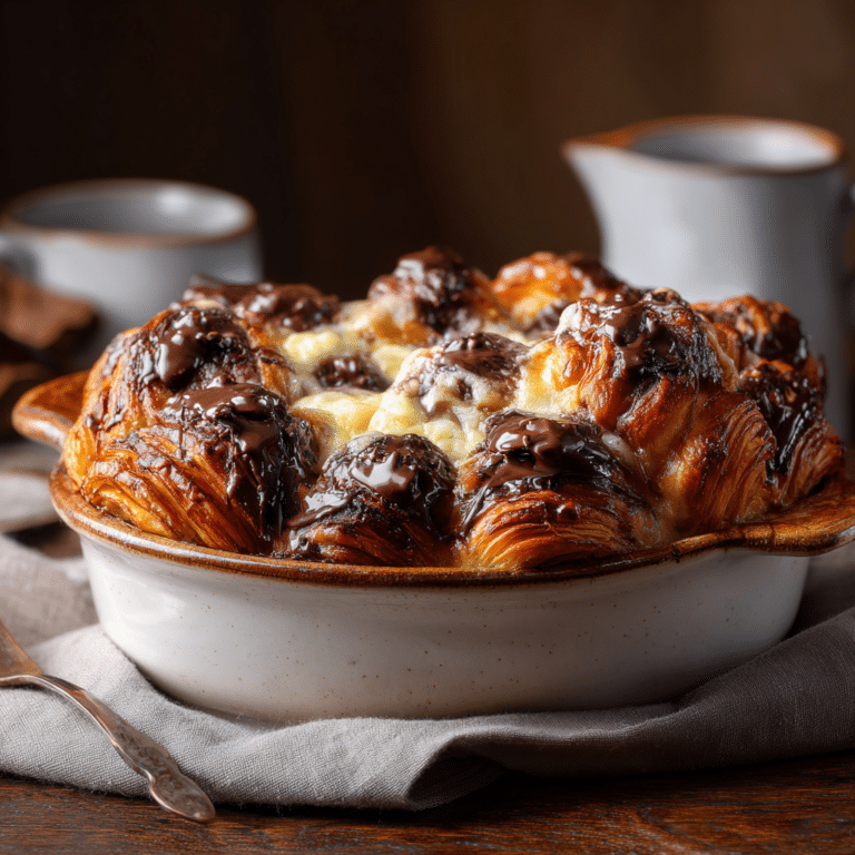 Decadent Chocolate Croissant Breakfast Bake Recipe