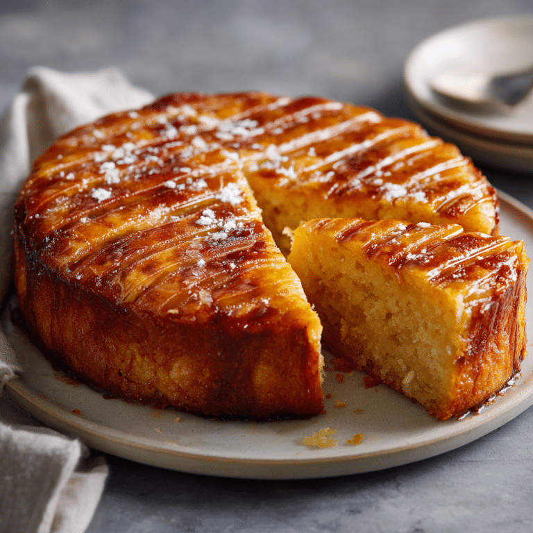 "Irresistible French Butter Cake (Gâteau Breton) Recipe