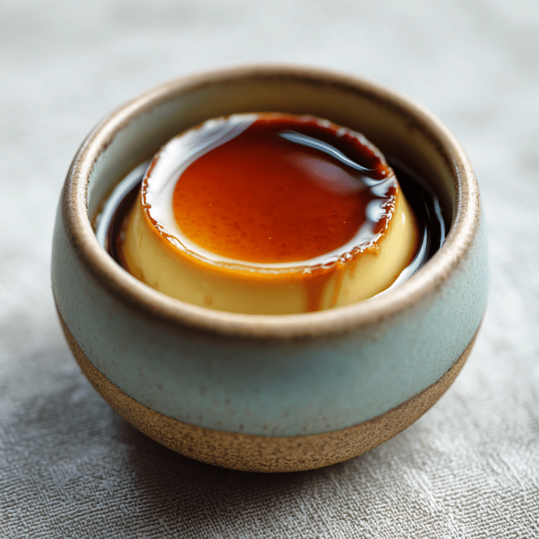 Nameraka Purin (Silky Japanese Custard Pudding) Recipe