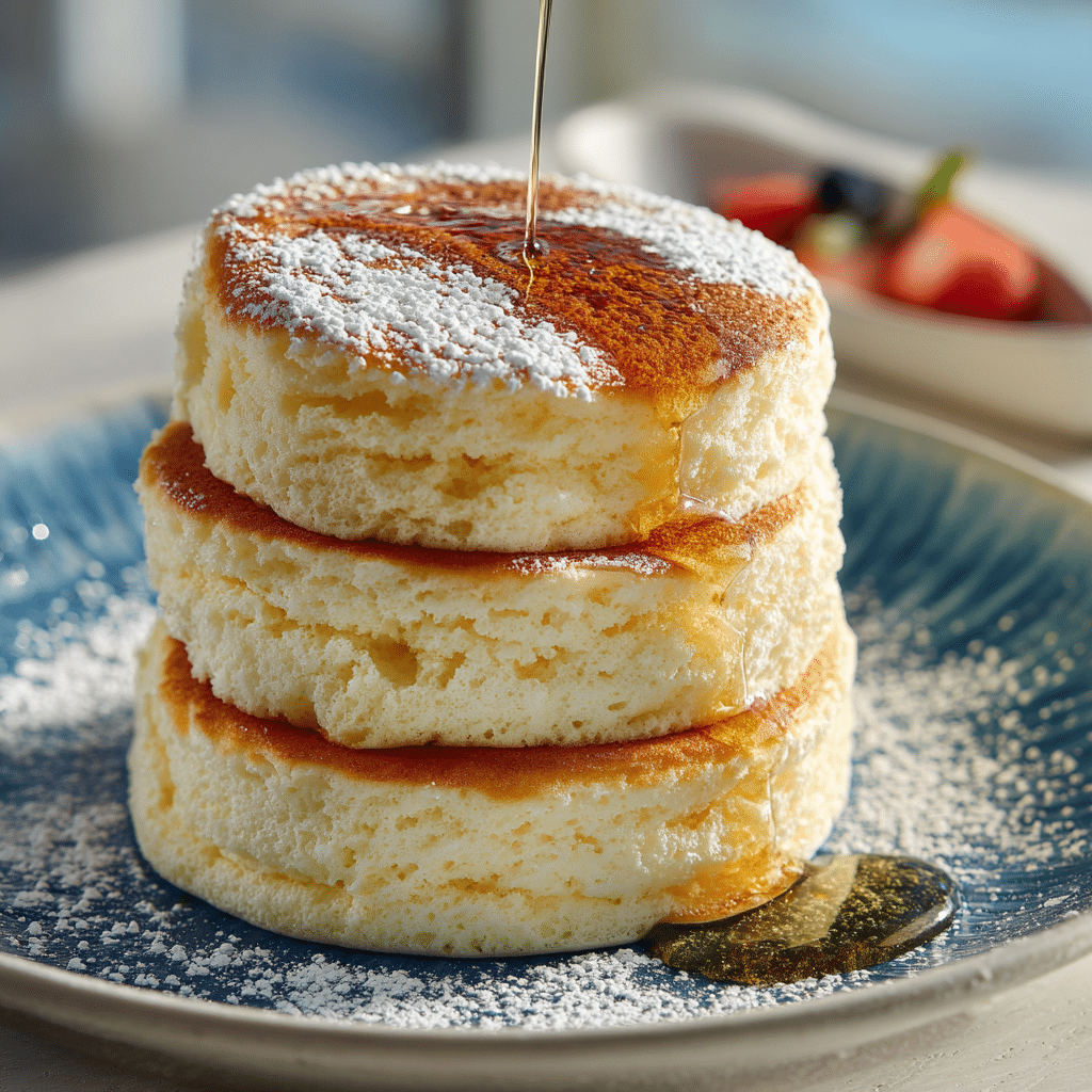 Fluffy Japanese Soufflé Pancakes Recipe