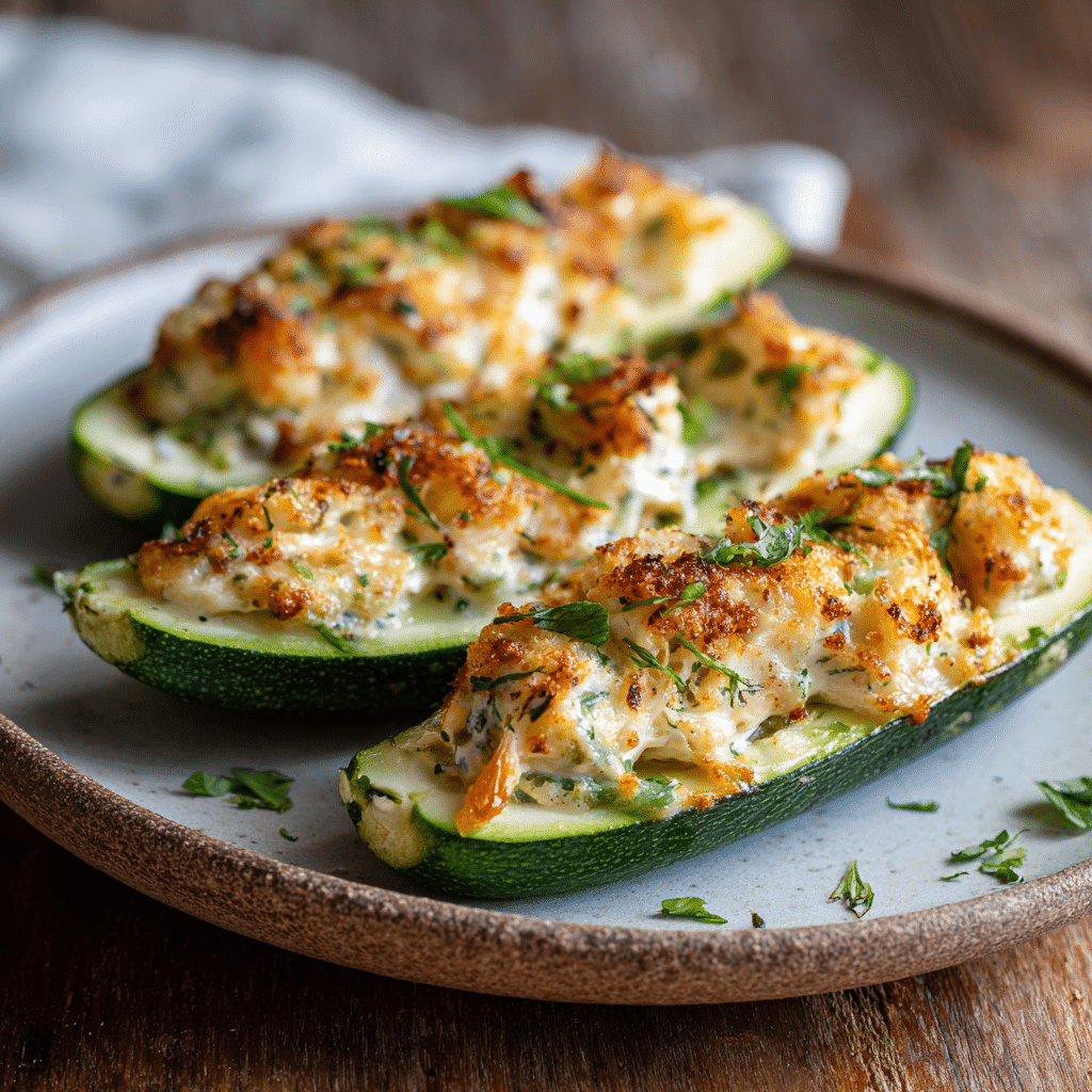 Creamy Sushi Bake Stuffed Cucumbers (Baked Style) Recipe