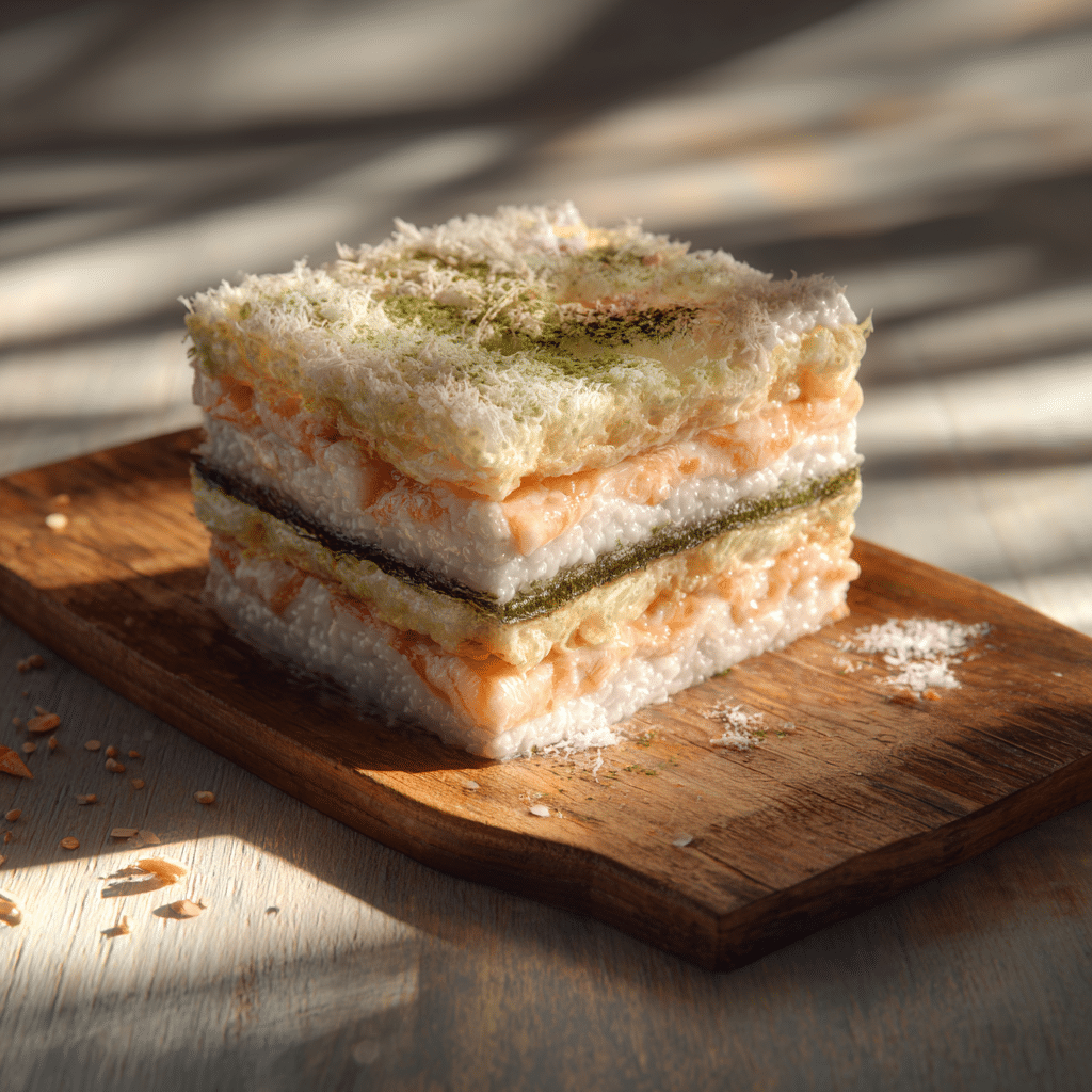 Creamy Sushi Bake Stuffed Toast Pockets Recipe