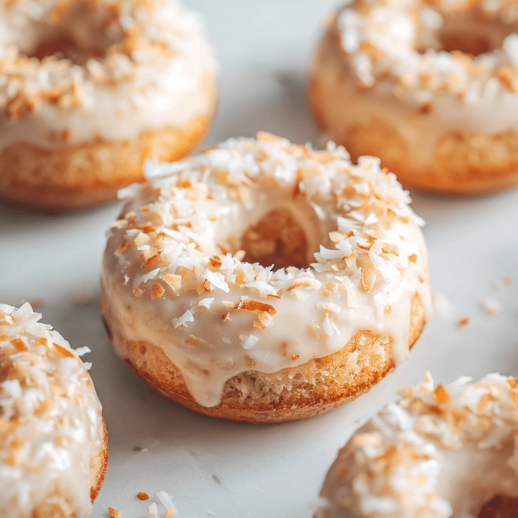 Coconut Baked Donuts Recipe - Recipe Image