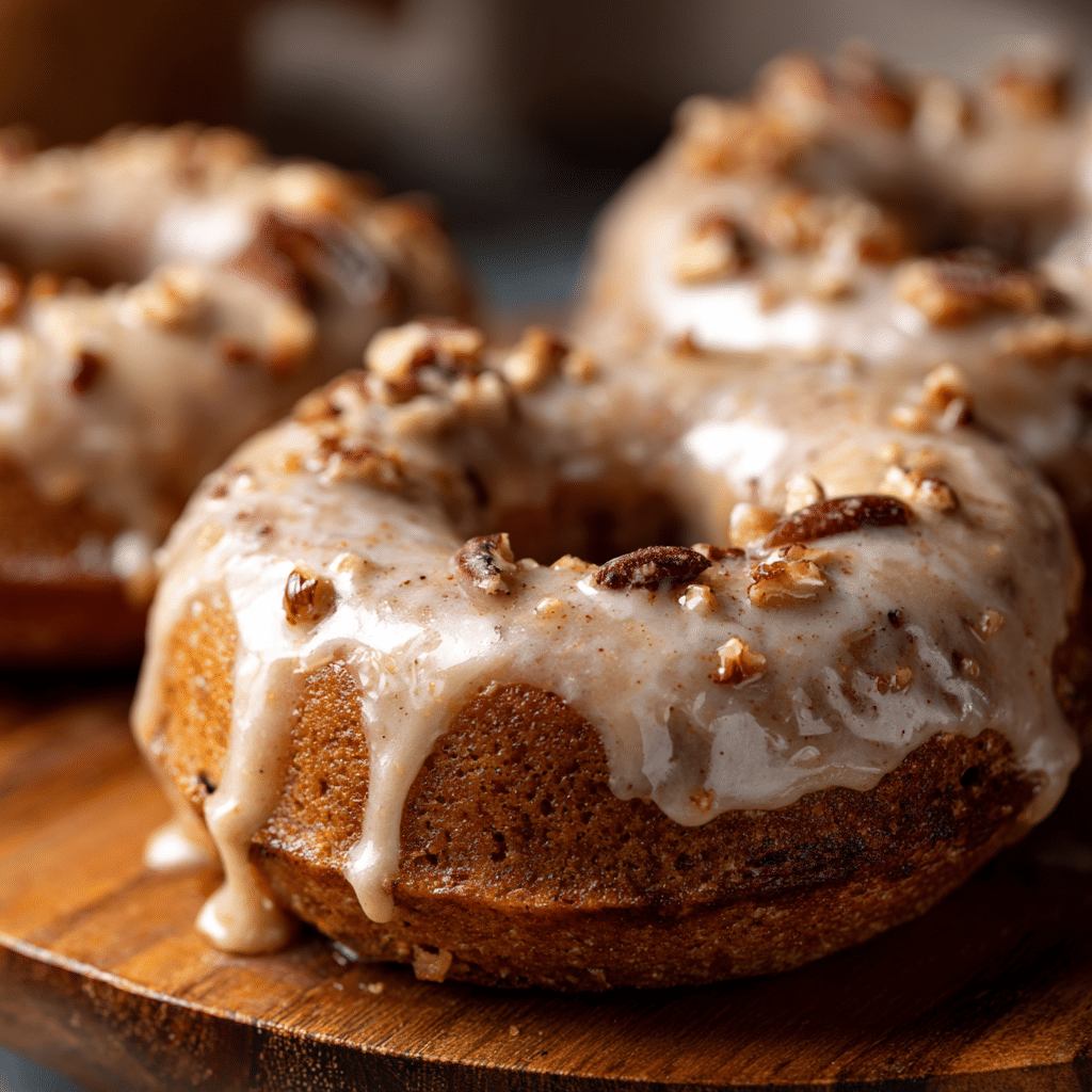 Maple Cinnamon Baked Donuts Recipe - Recipe Image