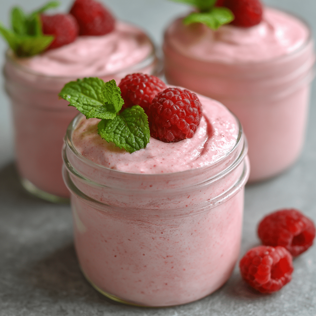 Raspberry Yogurt Mousse Recipe - Recipe Image
