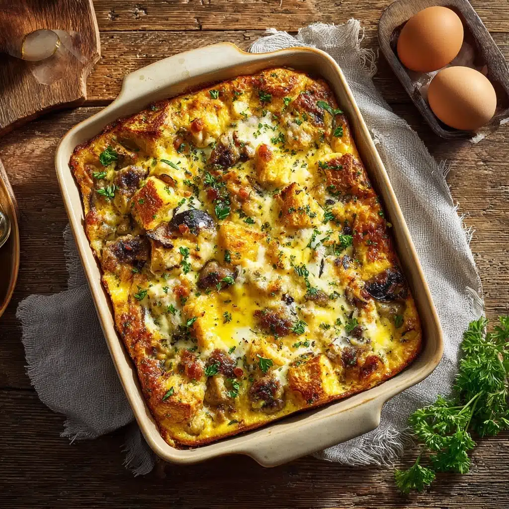 Cheesy Italian Egg Casserole Recipe - Recipe Image